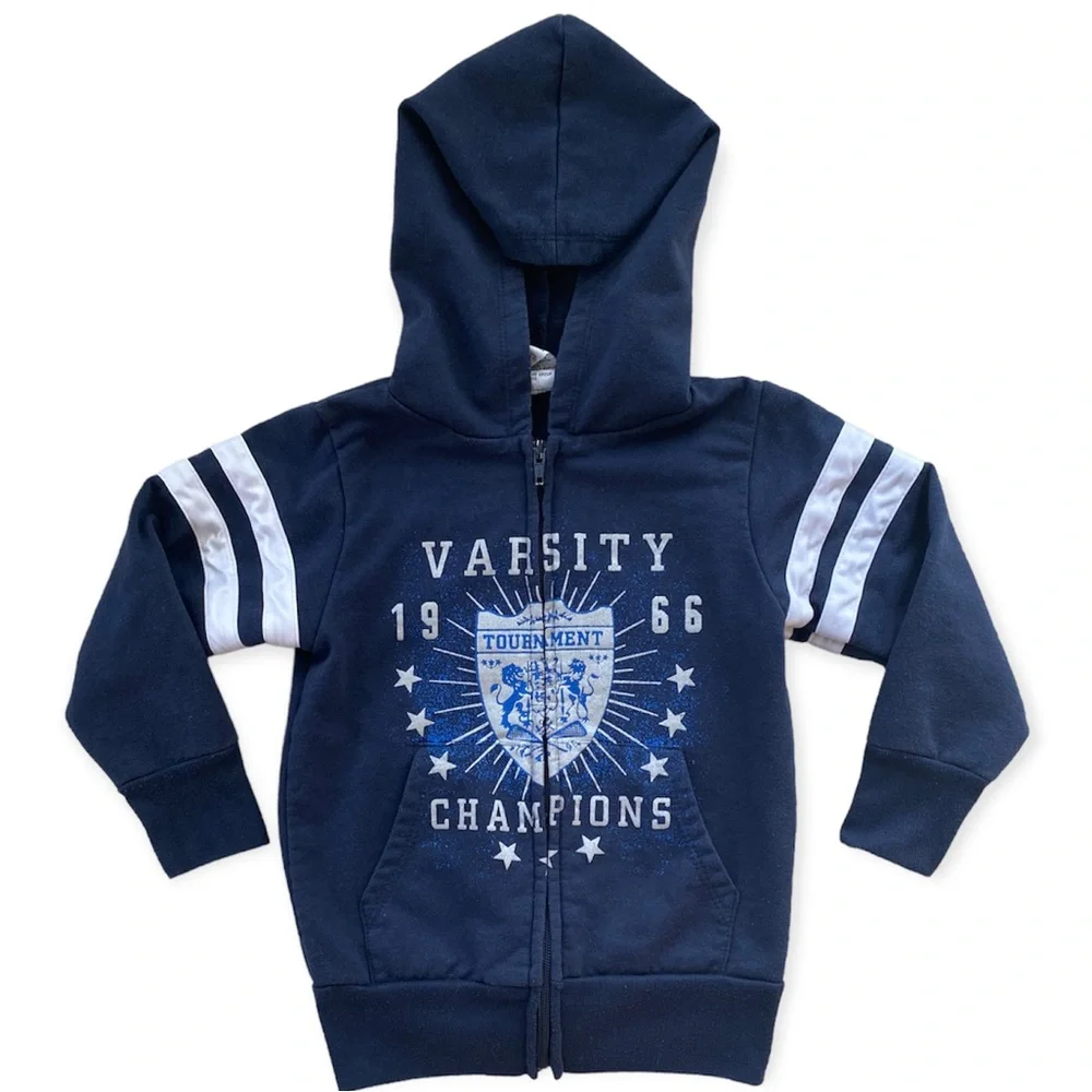 CONEY ISLAND Navy Varsity Champions 1966 Zip Up Hoodie